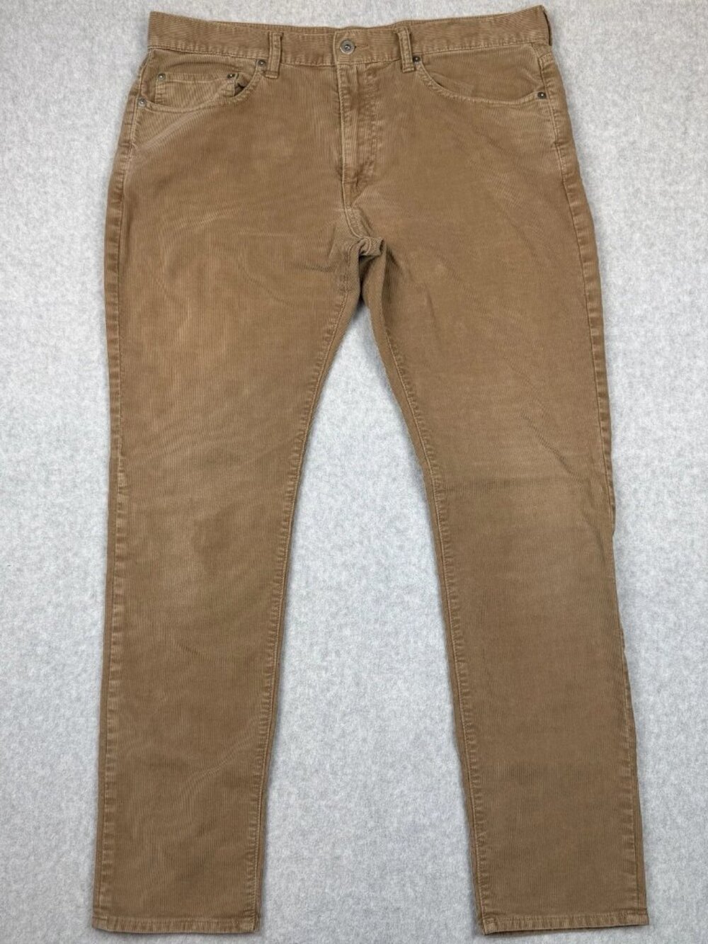 J CREW pants Men's Size 35 x 32 Brown 484 Slim Fit Corduroy Casual Style G7128